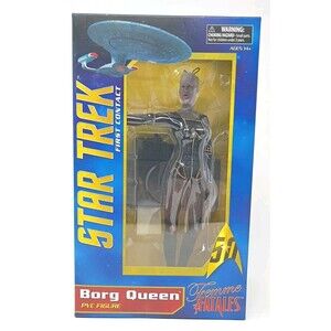 Diamond Select Femme Fatales Star Trek 1st Contact Borg Queen 9" PVC Statue New
